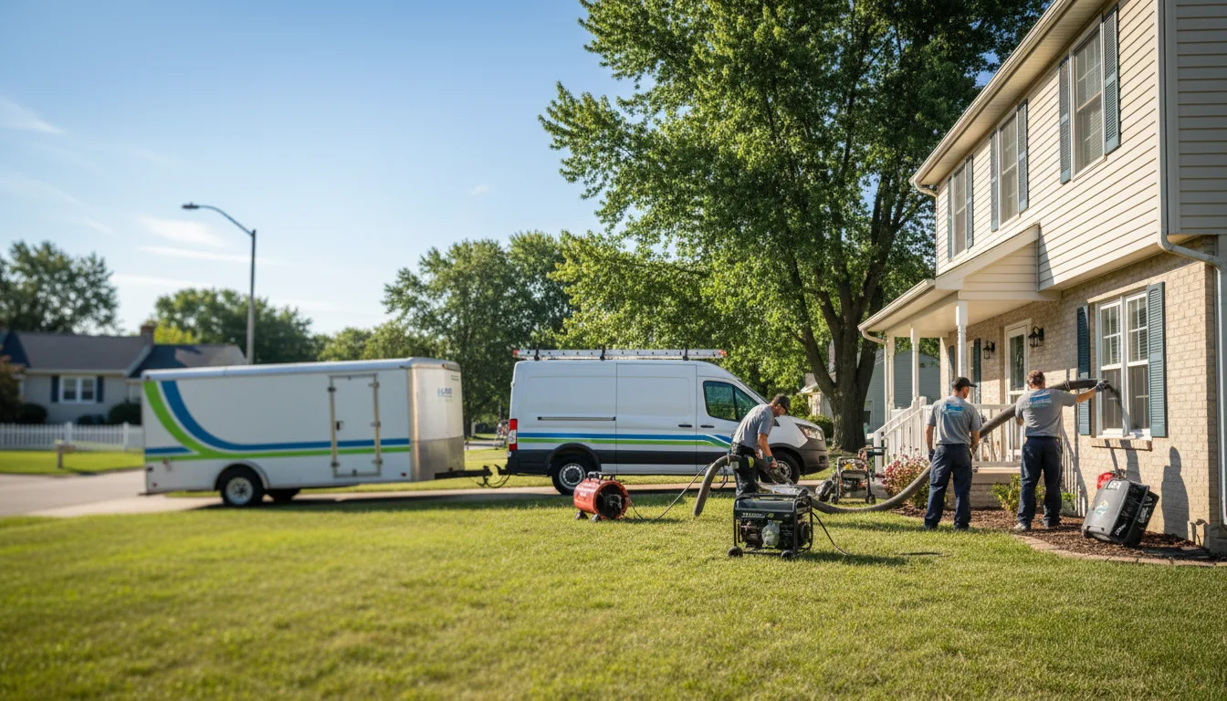 Flooded Basement Restoration And Cleanup With Repair in Buckingham, IL near me